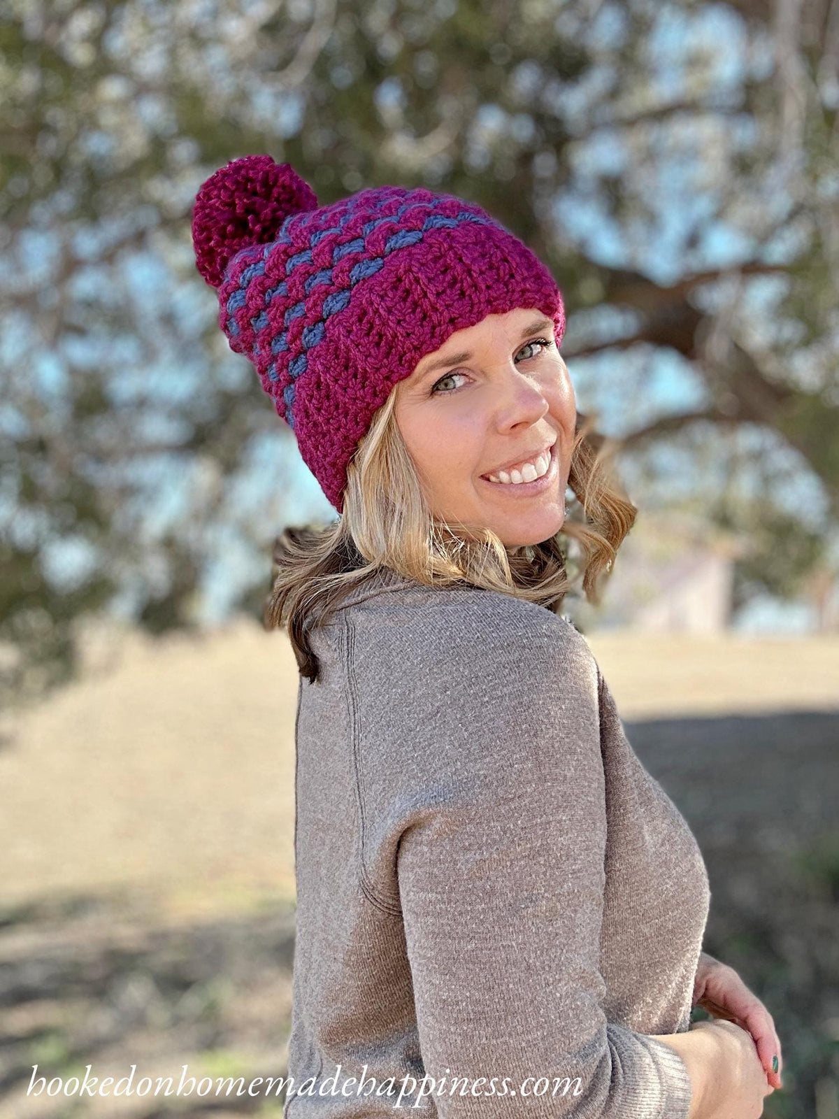 Chunky Suzette Stitch Beanie Crochet Pattern