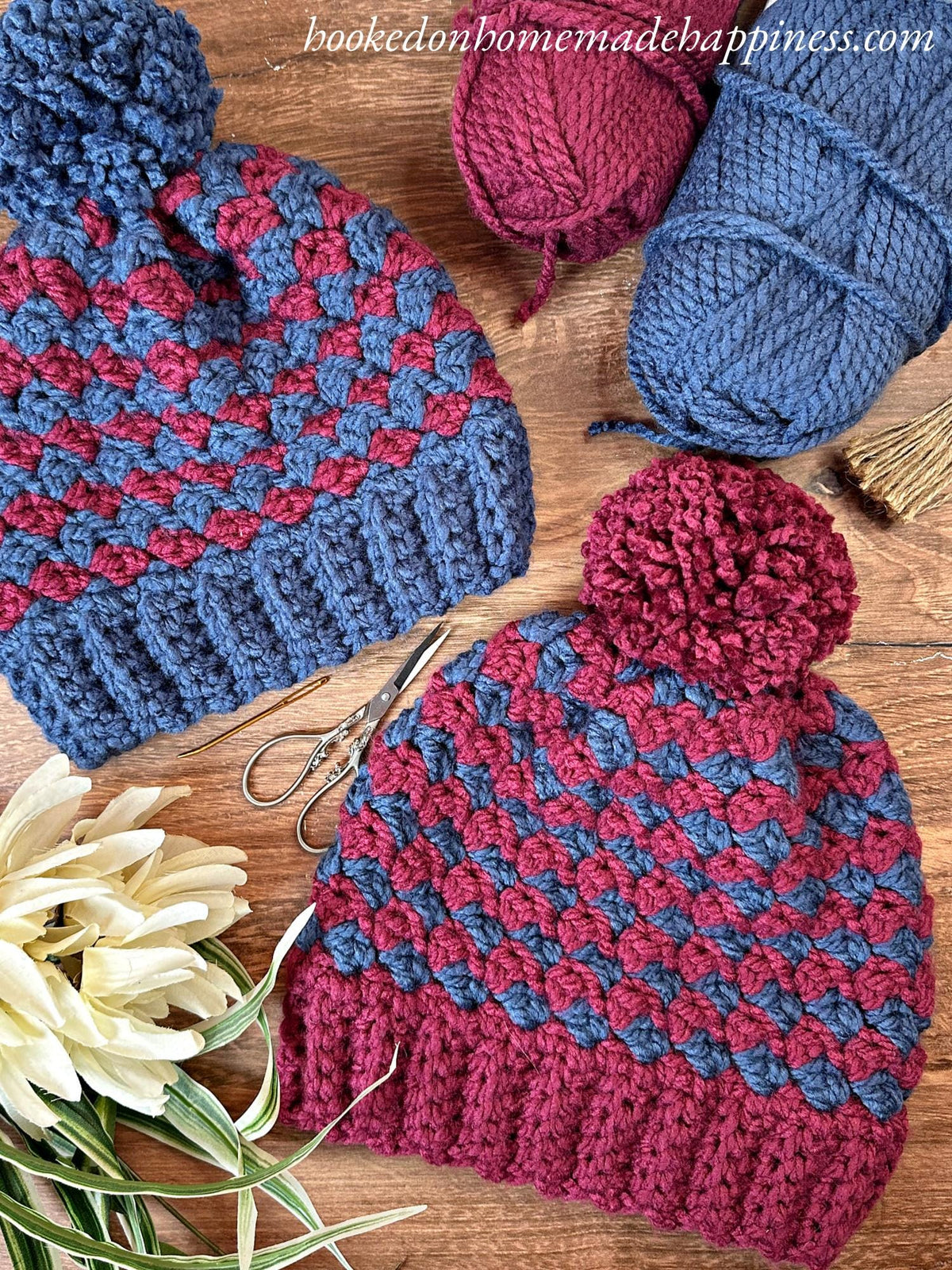 Chunky Suzette Stitch Beanie Crochet Pattern