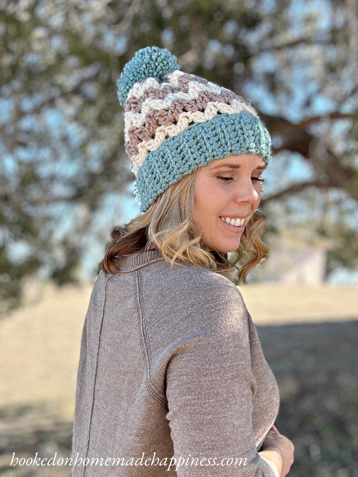 Chunky Iris Beanie Crochet Pattern