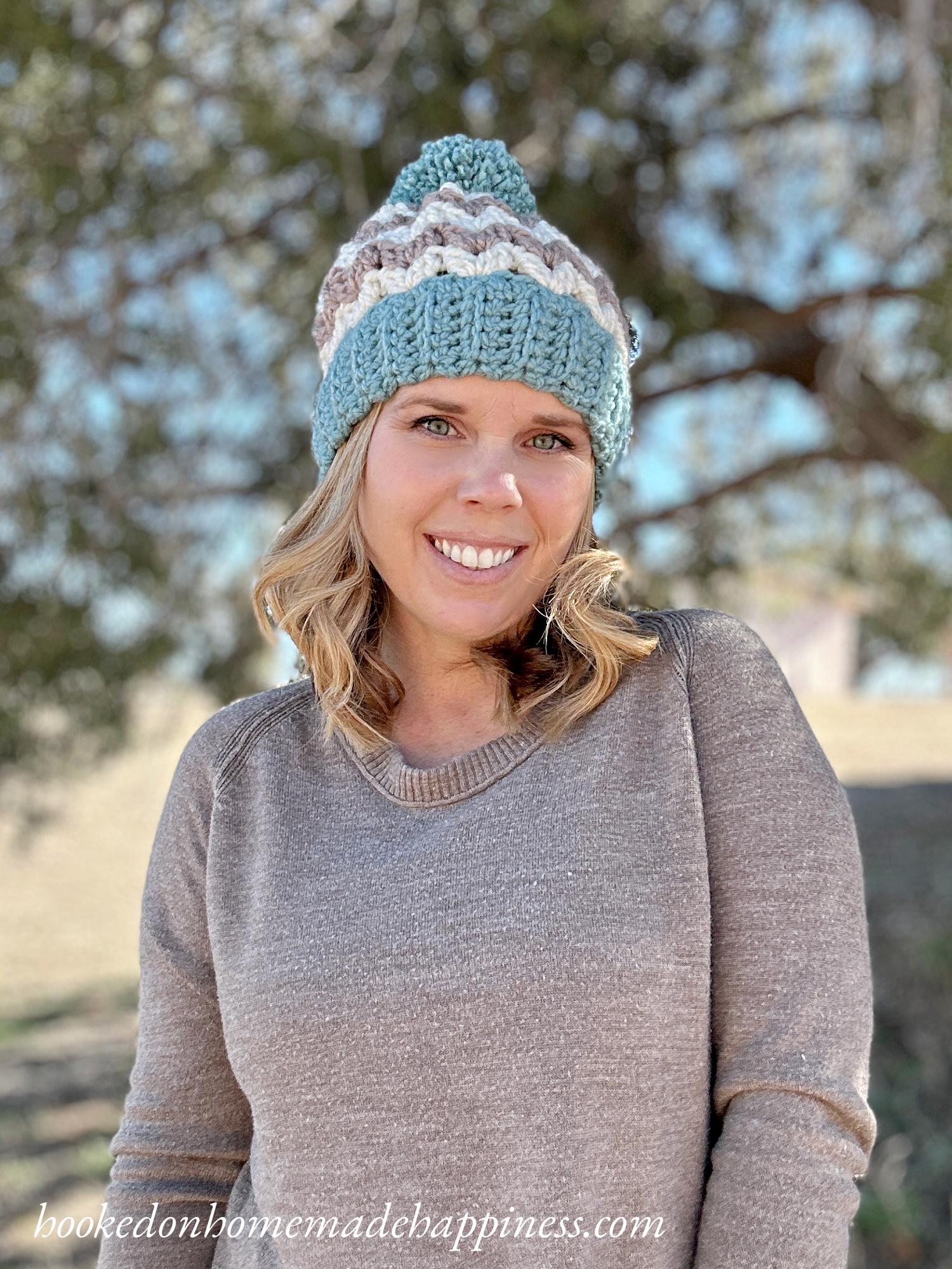 Chunky Iris Beanie Crochet Pattern