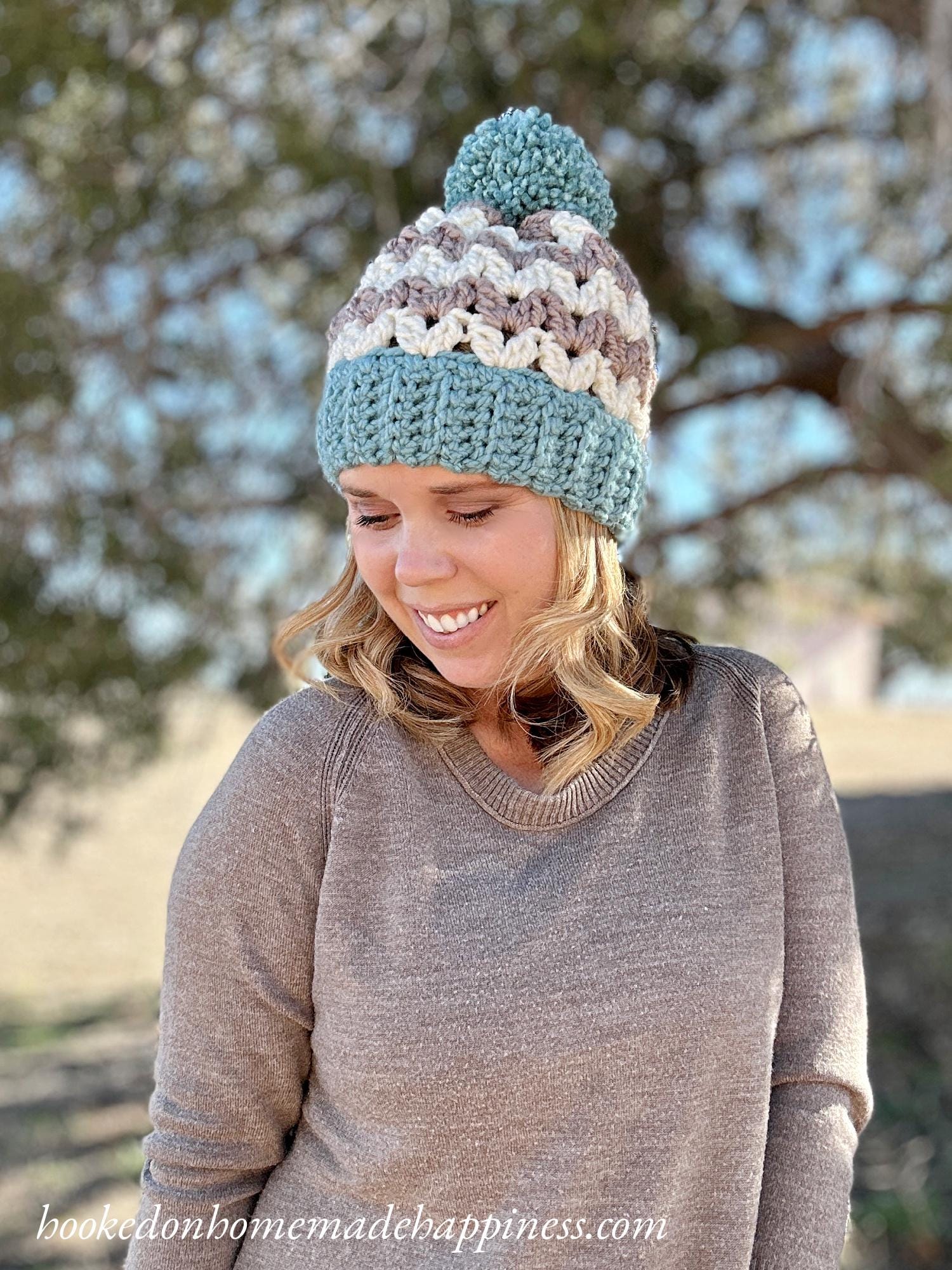 Chunky Iris Beanie Crochet Pattern