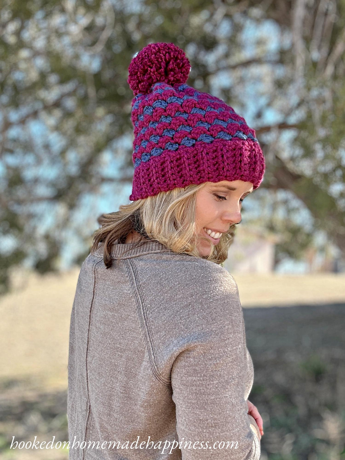 Chunky Suzette Stitch Beanie Crochet Pattern