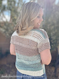 Simple Eyelet Tee Crochet Pattern