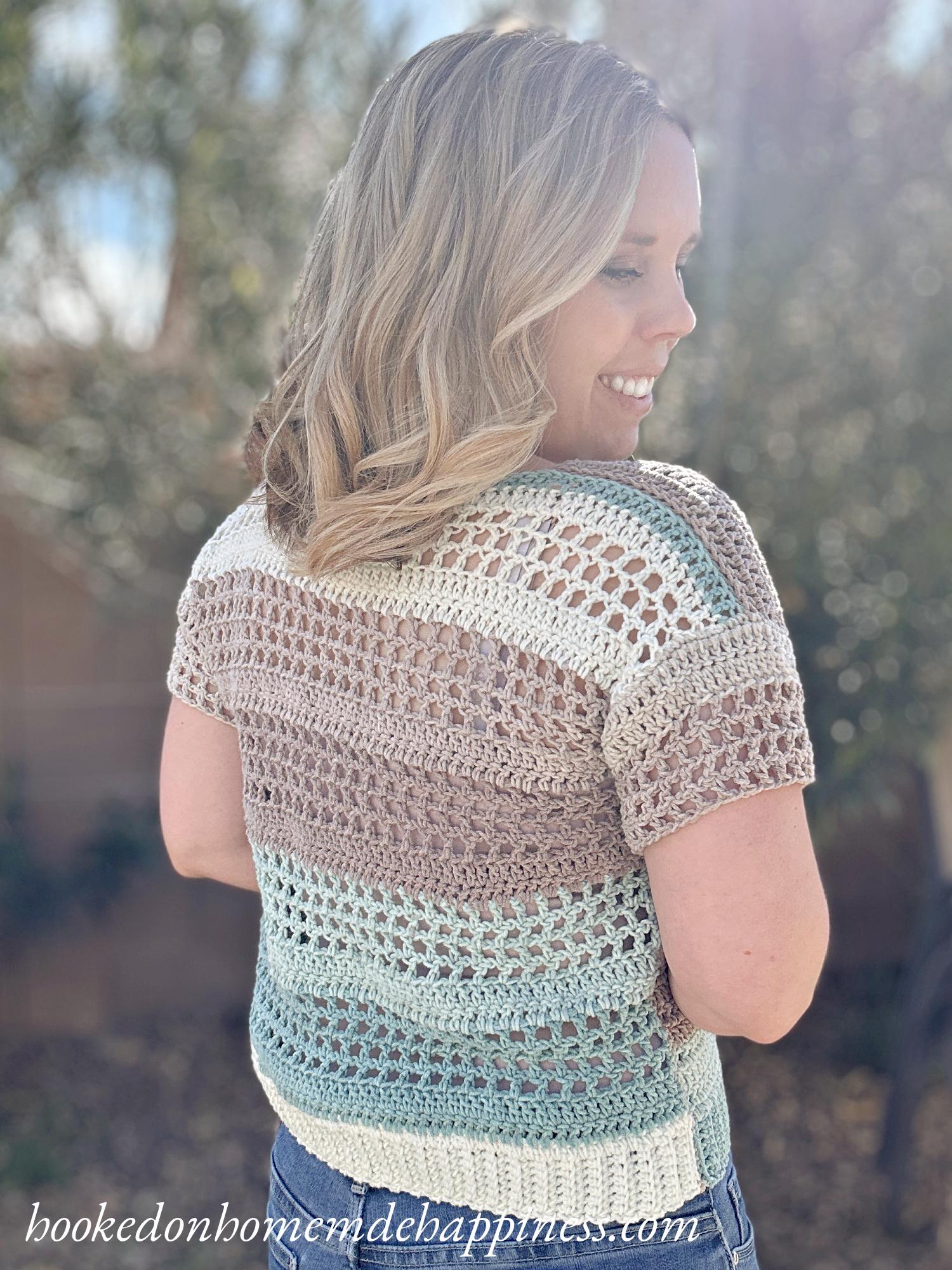 Simple Eyelet Tee Crochet Pattern