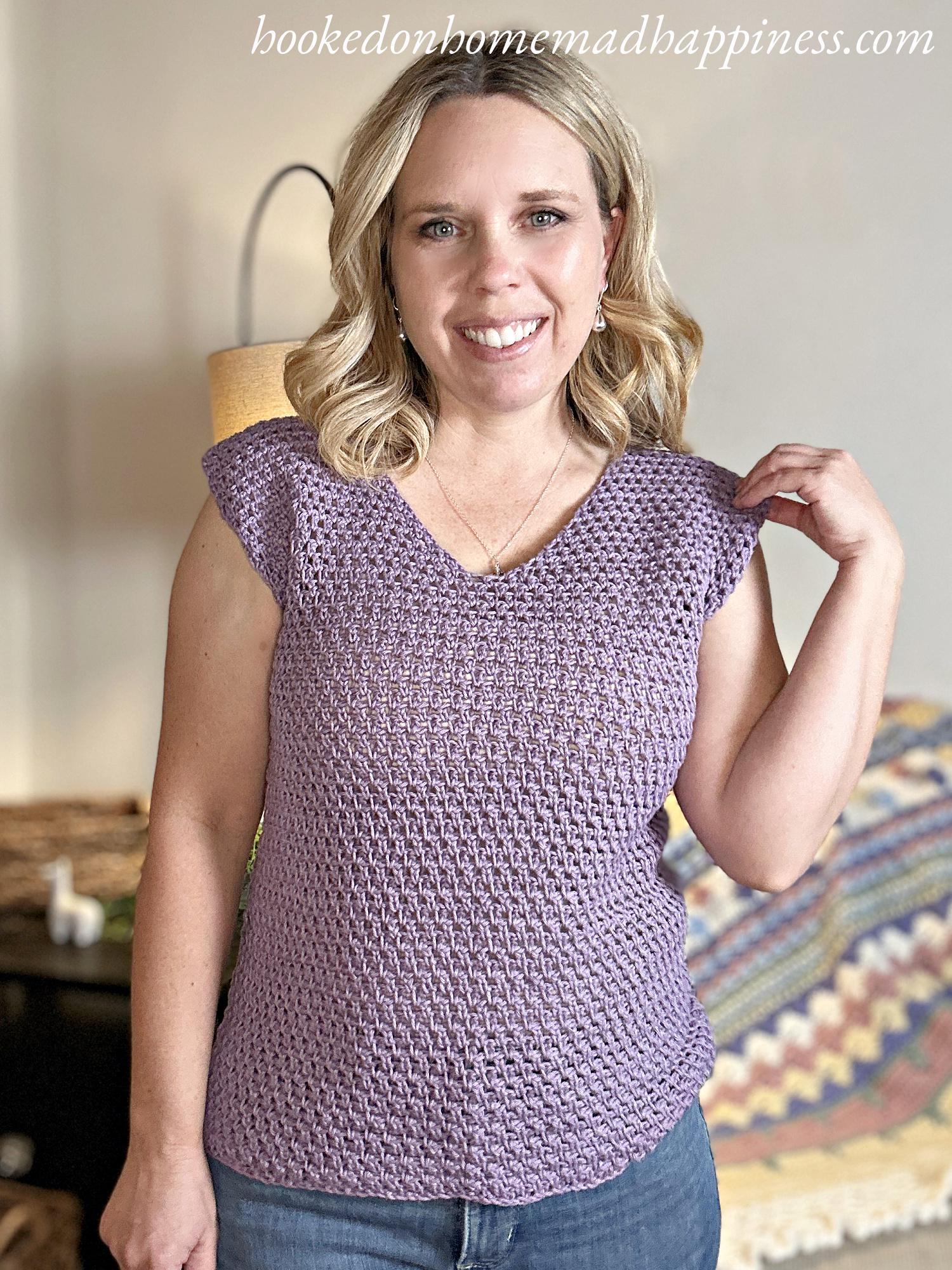 Easy Mesh Tee Crochet Pattern