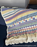 Stitch Sampler Scrapghan Blanket Crochet Pattern