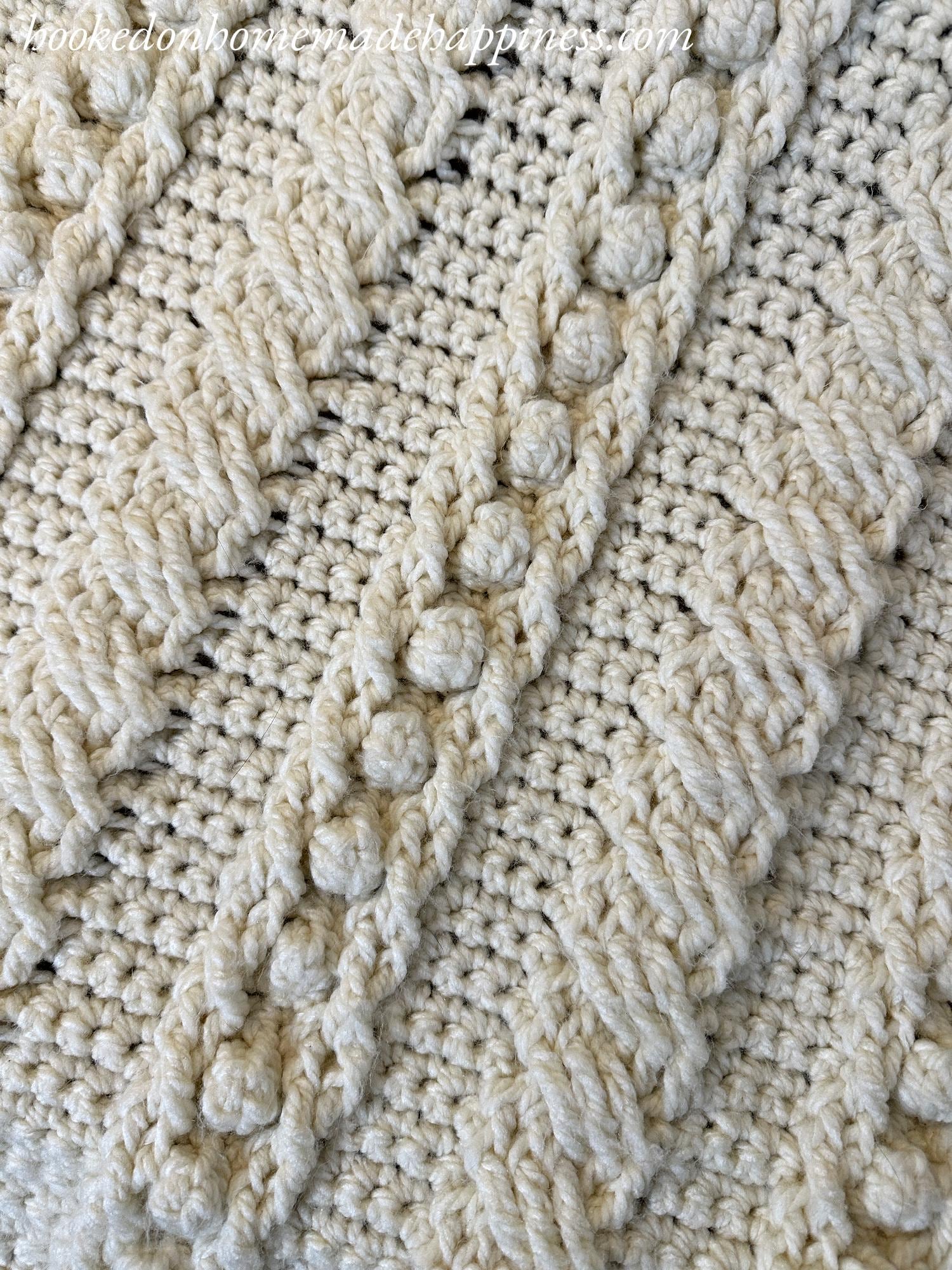 Crochet Cable Blanket Crochet Pattern