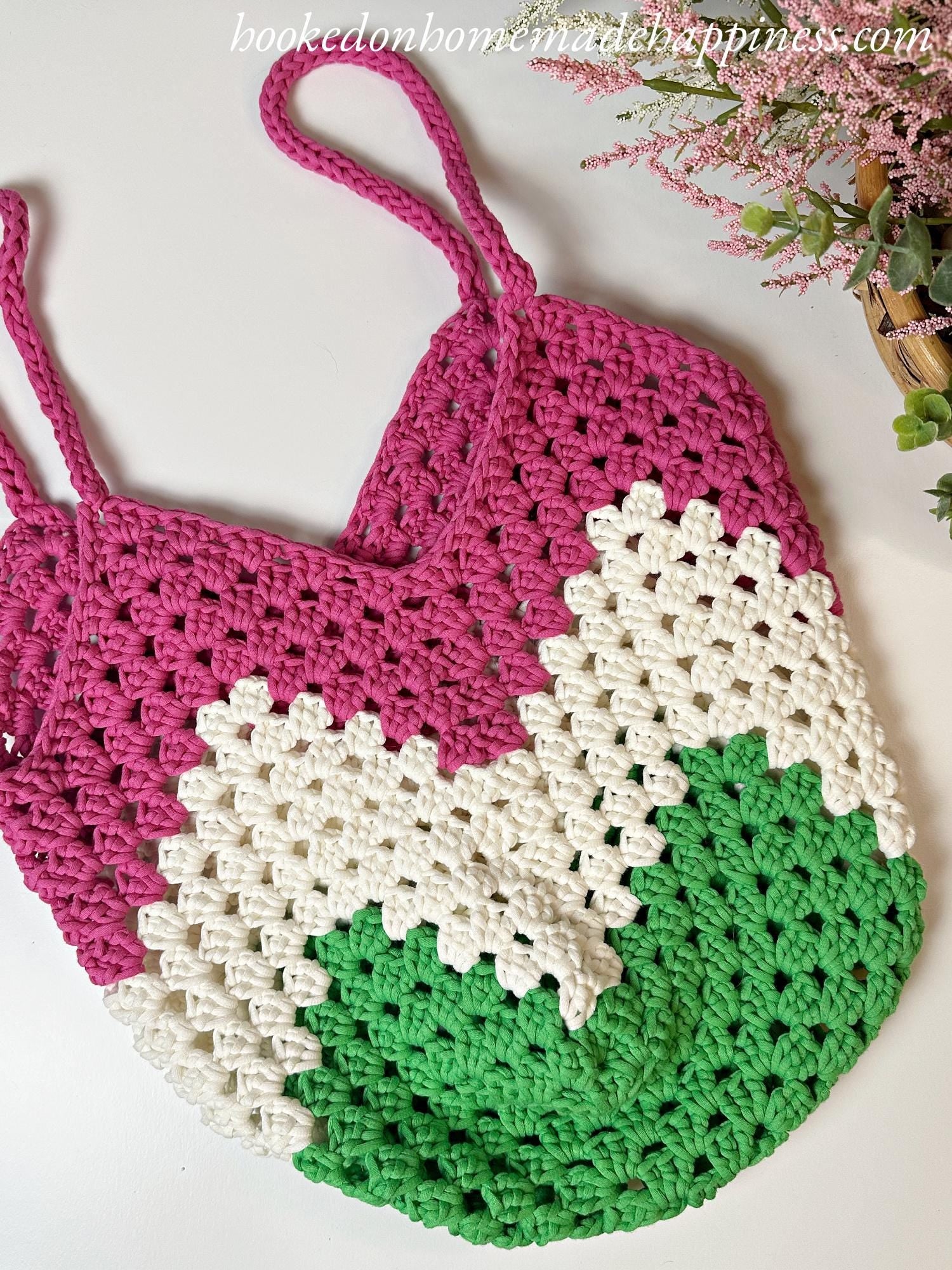 Granny Stitch Market Bag Crochet Pattern