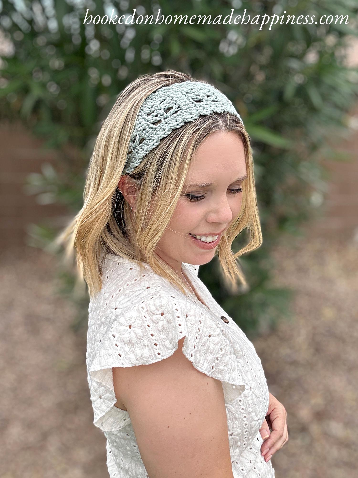 Easy Lace Headband Crochet Pattern