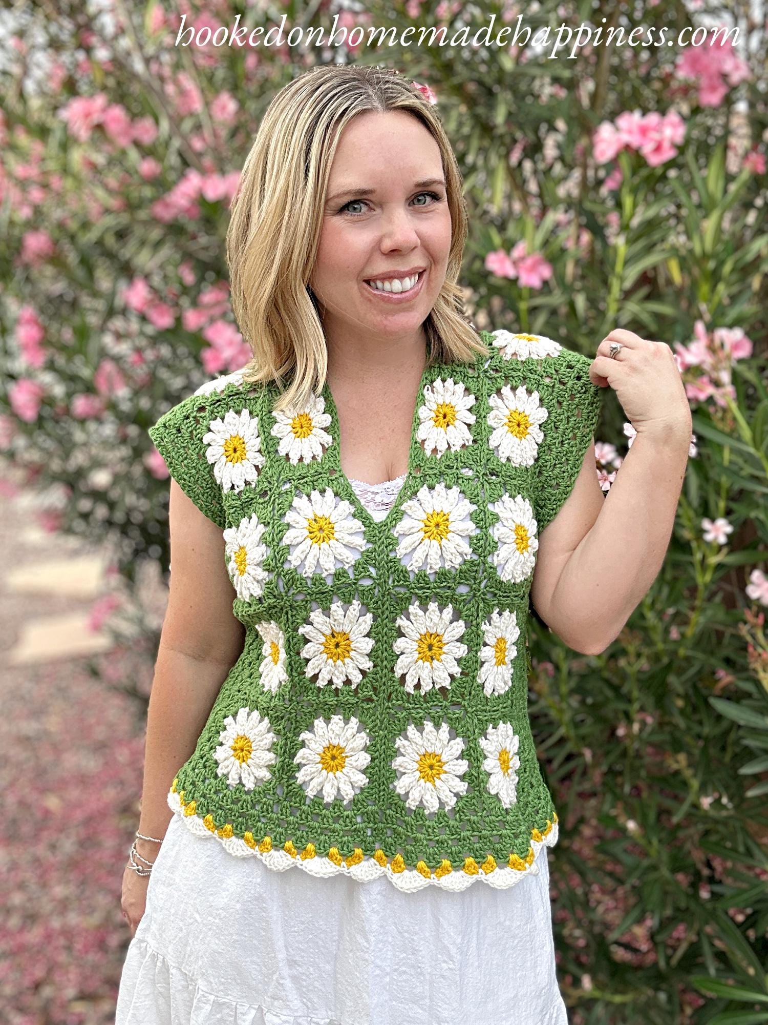 Daisy Square Tee Crochet Pattern