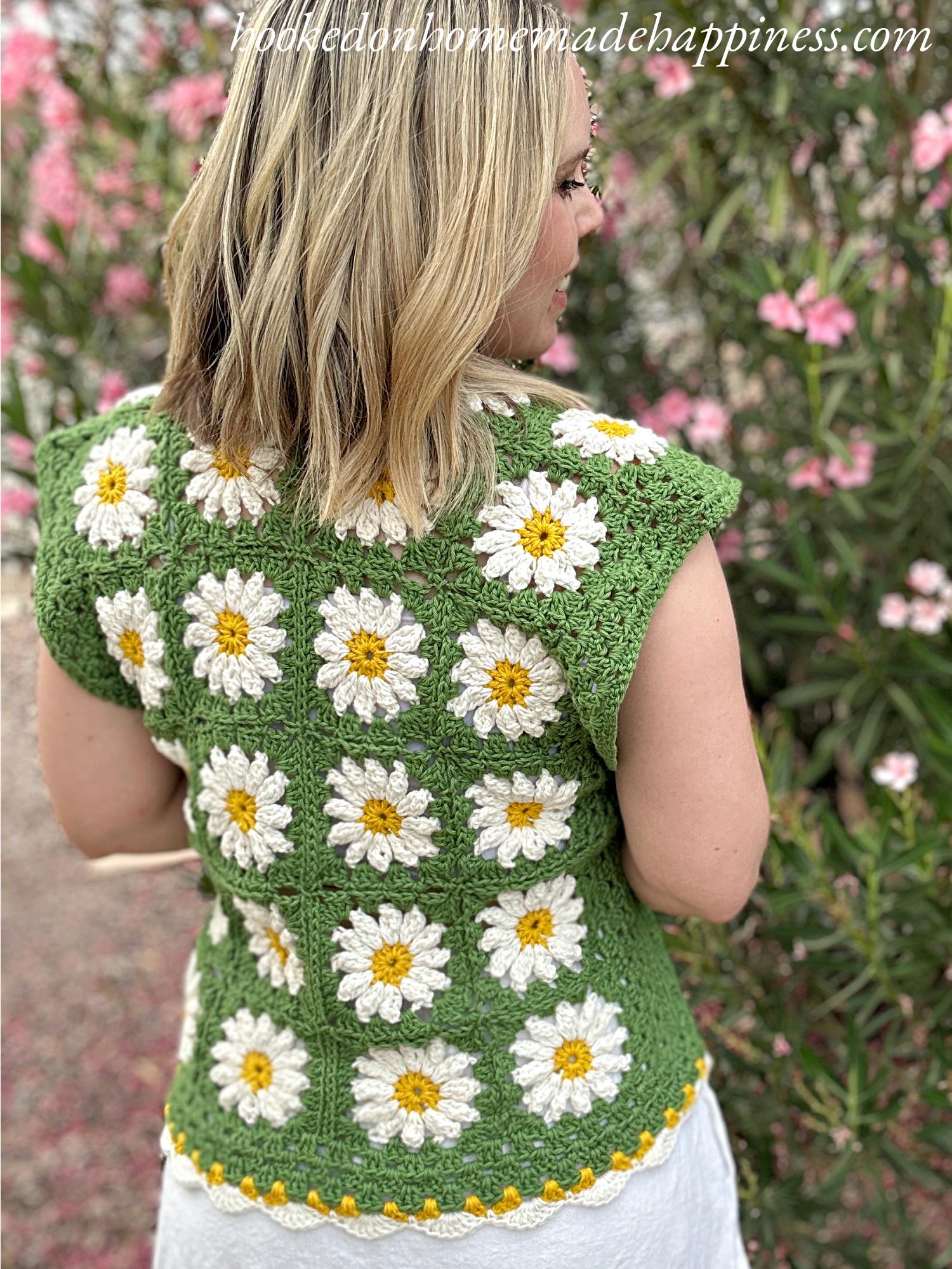 Daisy Square Tee Crochet Pattern