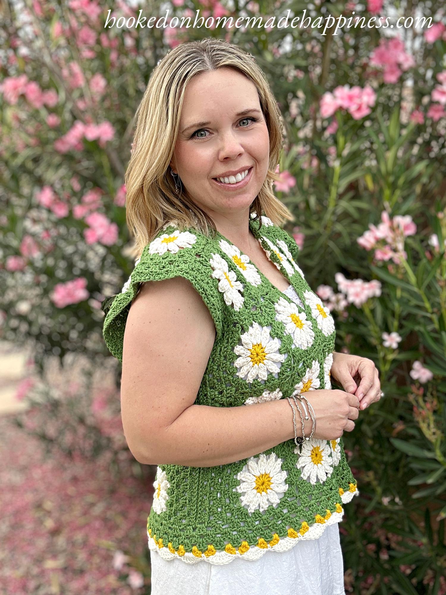 Daisy Square Tee Crochet Pattern