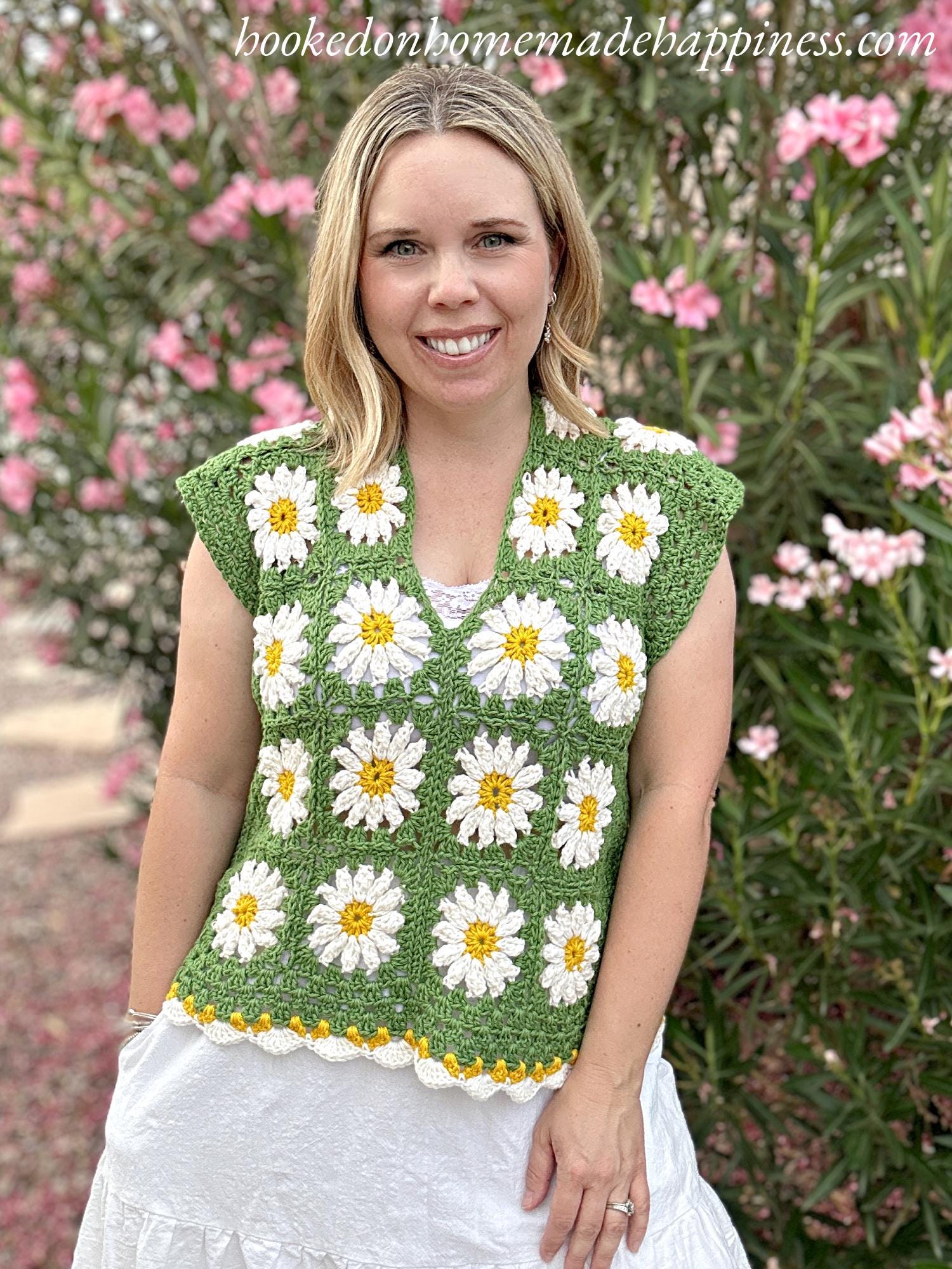 Daisy Square Tee Crochet Pattern