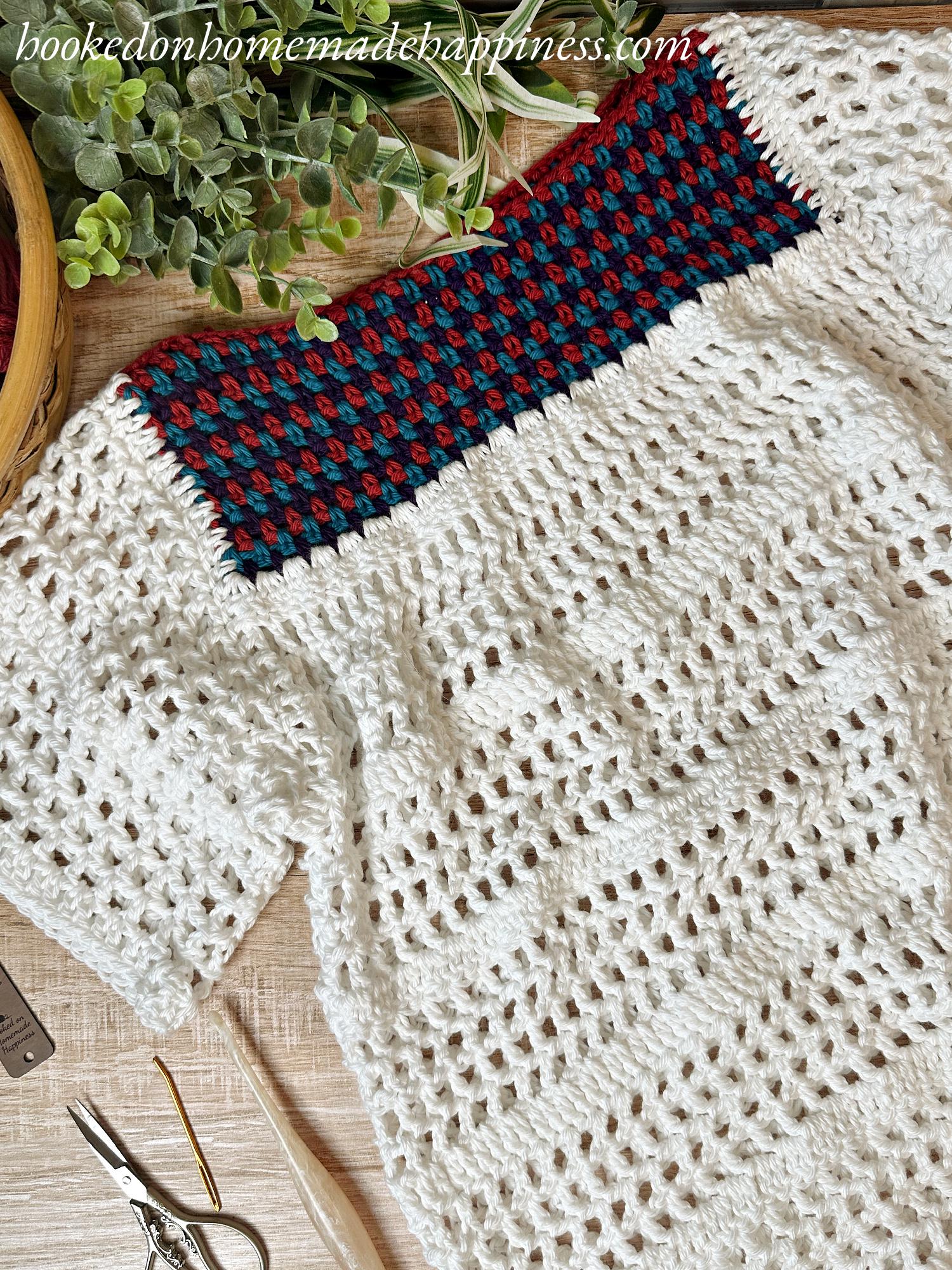 Simple Eyelet Blouse Crochet Pattern